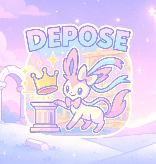 Depose the Crown - Holographic Vinyl Sticker