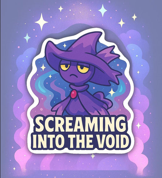 Mismagius - Vinyl Pokemon Sticker - screaming into the void