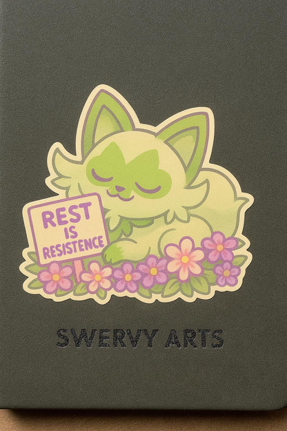 Rest is Resistance- Sprigatito Vinyl Sticker