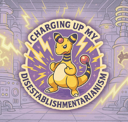 Ampharos Vinyl Sticker - Disestablishmentarianism