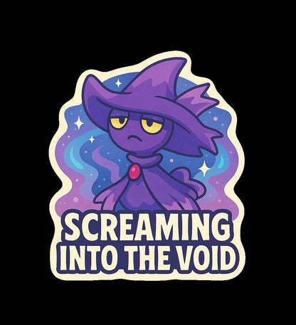 Mismagius - Vinyl Pokemon Sticker - screaming into the void
