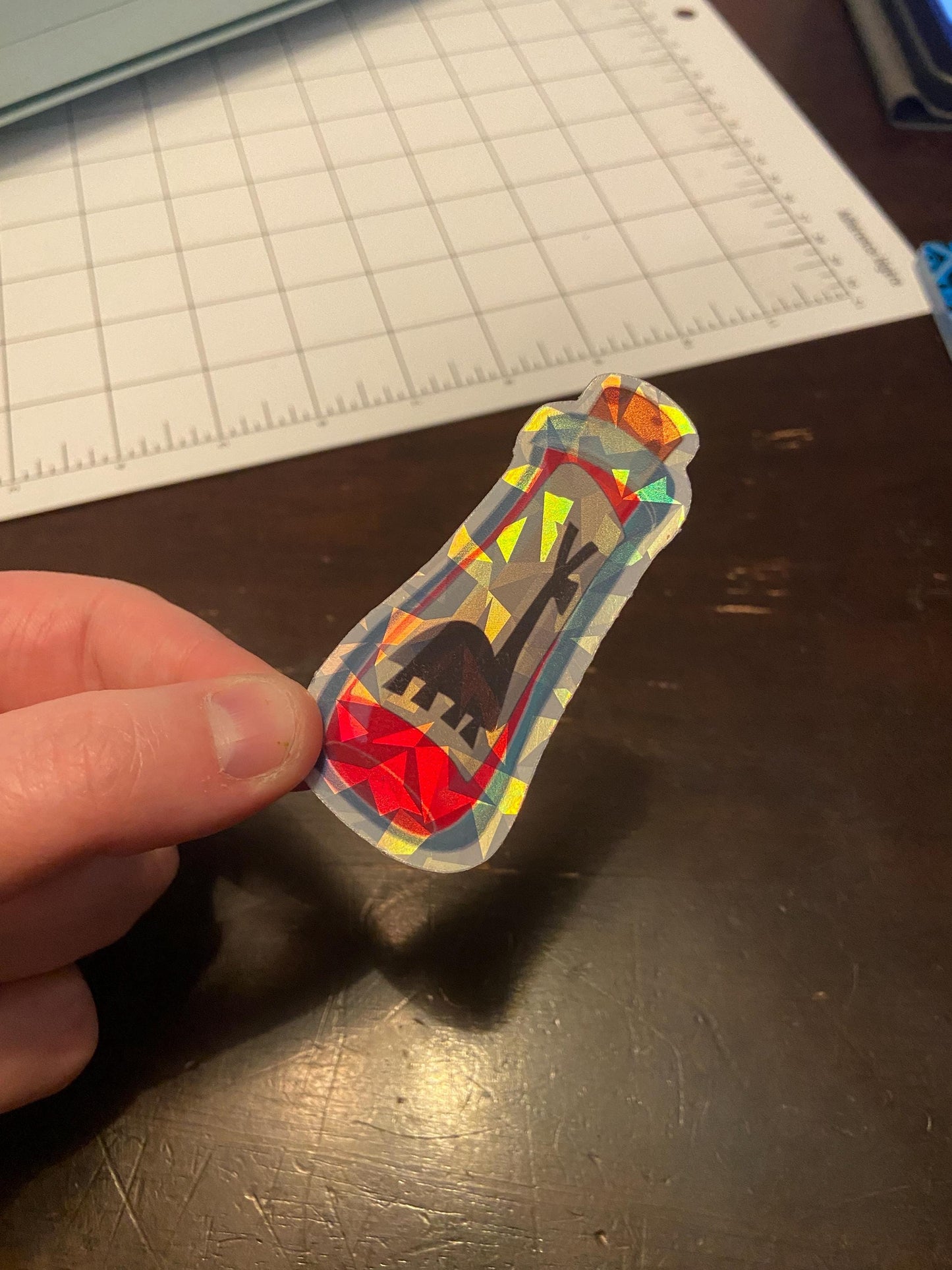 Llama Poison Bottle Holographic Sticker | Fantasy Potion Vinyl Sticker | Waterproof Laptop & Water Bottle Sticker, Villain Poison Bottle Art