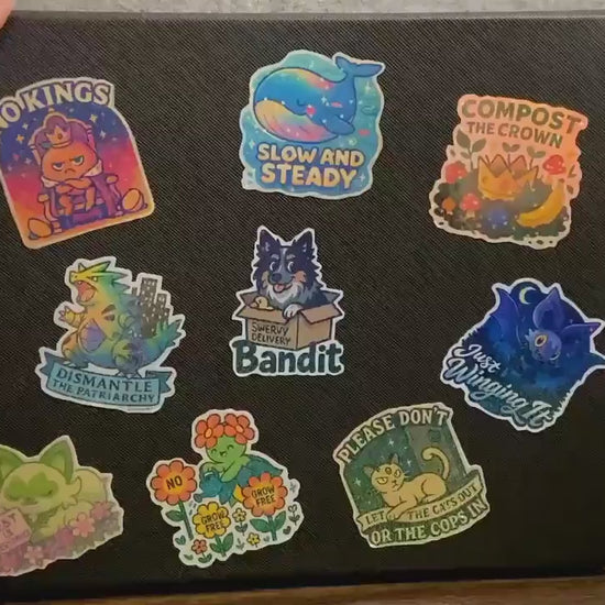 Tyranitar -Vinyl Pokemon Sticker - Dismantle the Patriarchy