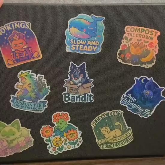 Neuro-Spicy Frog sticker – High quality and Small artist, Quirky Unique Gift, Nuerodivergent affirmation, Frog friend vinyl